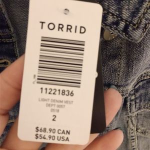 Torrid Jean Vest